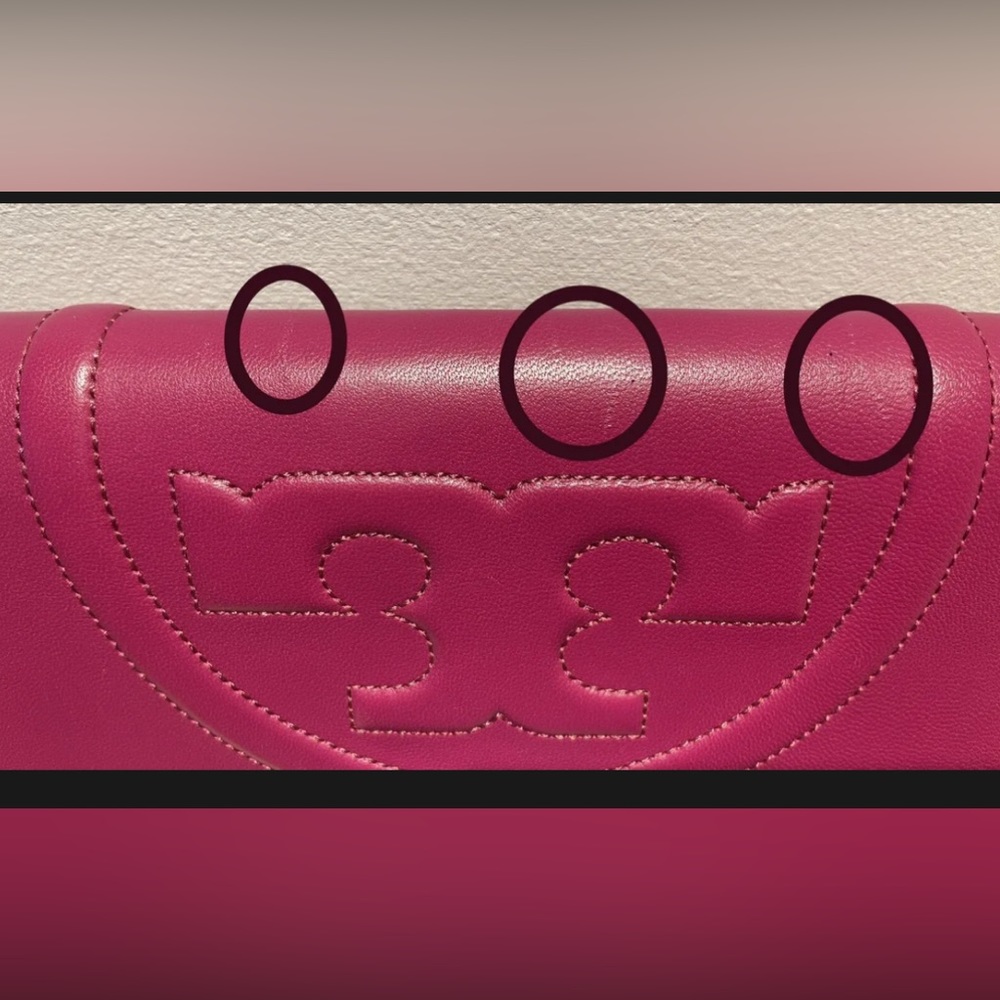 NWT Tory Burch Alexa Convertible Clutch in  Party Fuchsia 🩷 - Picture 16 of 16